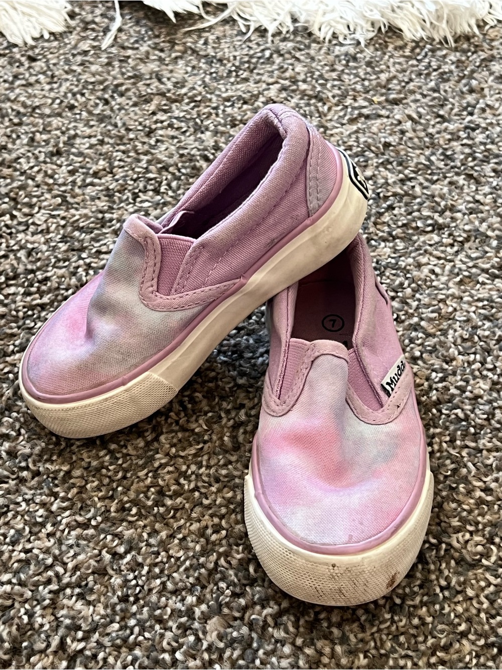 Mudd Kids Slip-On Tie-Dye Pink Canvas Sneakers